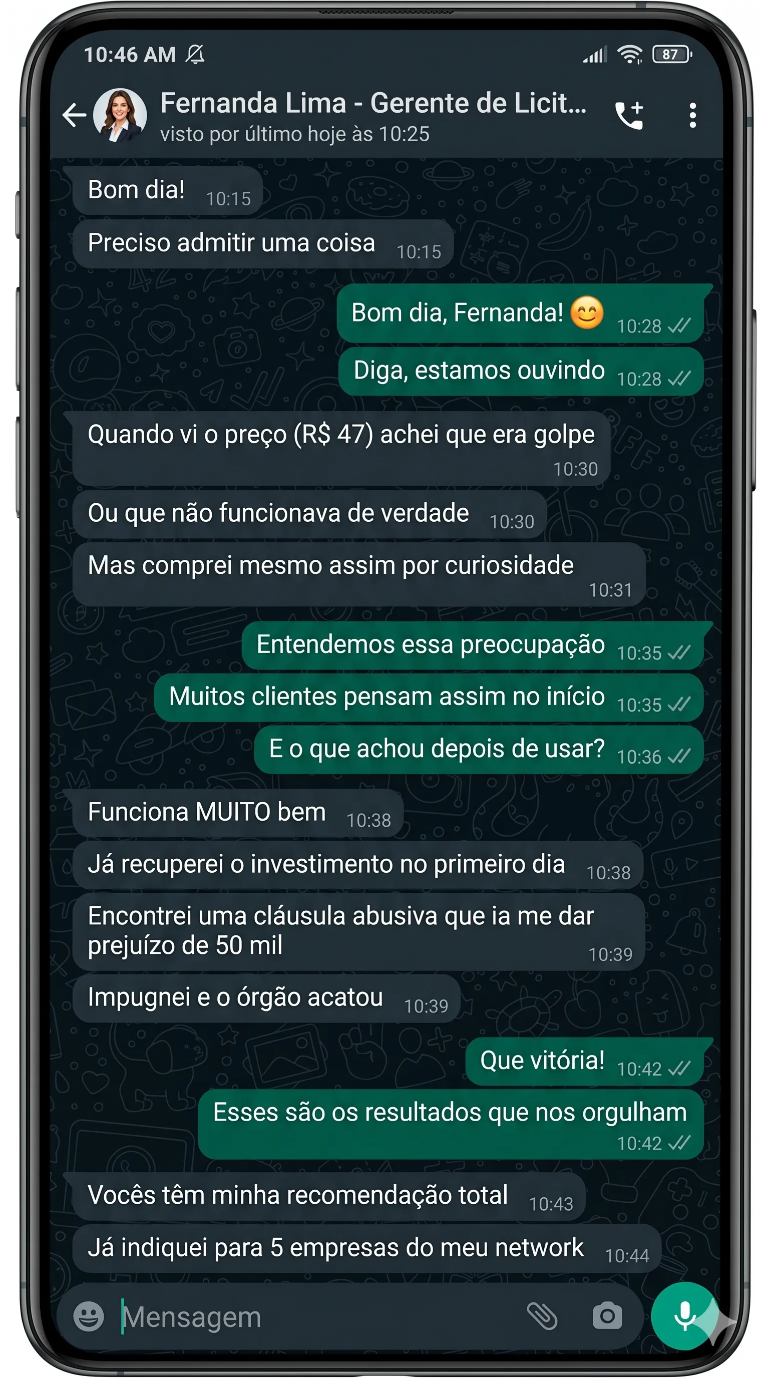Depoimento Cliente 7